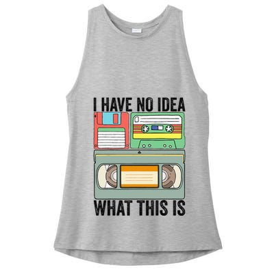 I Have No Idea What This Is 80s 90s Cassette Ladies PosiCharge Tri-Blend Wicking Tank