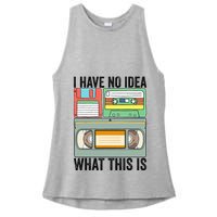 I Have No Idea What This Is 80s 90s Cassette Ladies PosiCharge Tri-Blend Wicking Tank