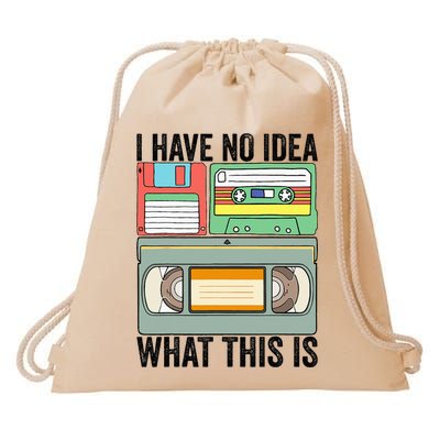 I Have No Idea What This Is 80s 90s Cassette Drawstring Bag