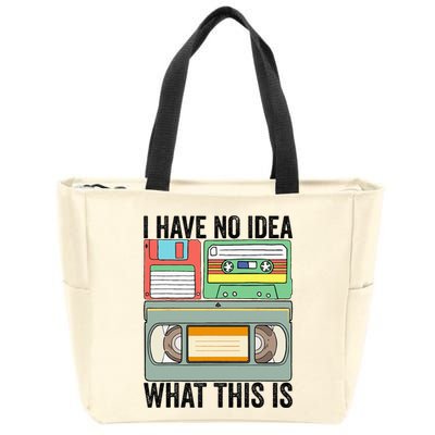 I Have No Idea What This Is 80s 90s Cassette Zip Tote Bag