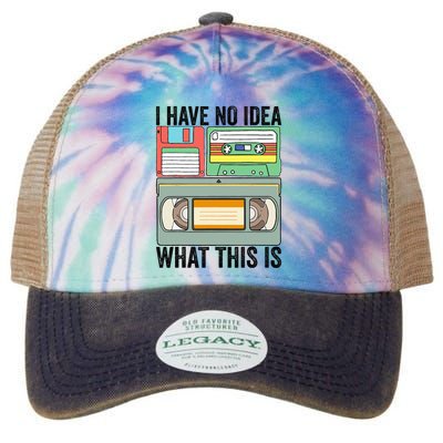 I Have No Idea What This Is 80s 90s Cassette Legacy Tie Dye Trucker Hat