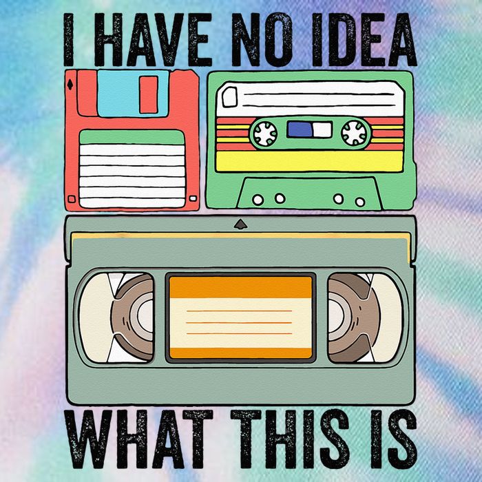 I Have No Idea What This Is 80s 90s Cassette Legacy Tie Dye Trucker Hat