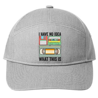 I Have No Idea What This Is 80s 90s Cassette 7-Panel Snapback Hat