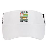 I Have No Idea What This Is 80s 90s Cassette Adult Drive Performance Visor