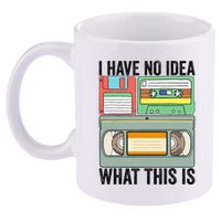 I Have No Idea What This Is 80s 90s Cassette 11oz C Handle Ceramic Mug