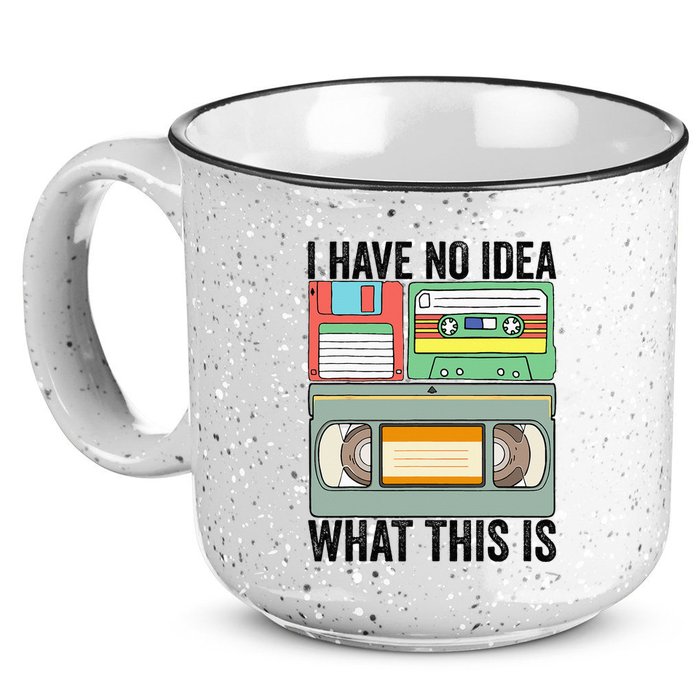 I Have No Idea What This Is 80s 90s Cassette 15oz Campfire Ceramic Mug