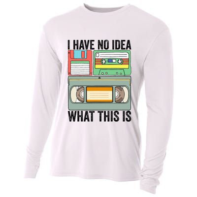 I Have No Idea What This Is 80s 90s Cassette Cooling Performance Long Sleeve Crew