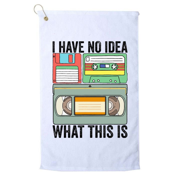 I Have No Idea What This Is 80s 90s Cassette Golf Towel