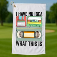 I Have No Idea What This Is 80s 90s Cassette Golf Towel