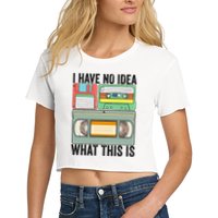 I Have No Idea What This Is 80s 90s Cassette Crop Top