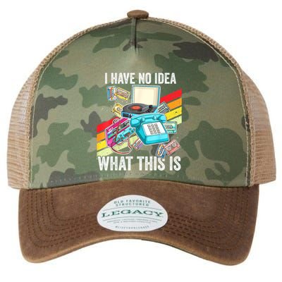 I Have No Idea What This Is 70s 80s 90s Theme Outfit Legacy Tie Dye Trucker Hat