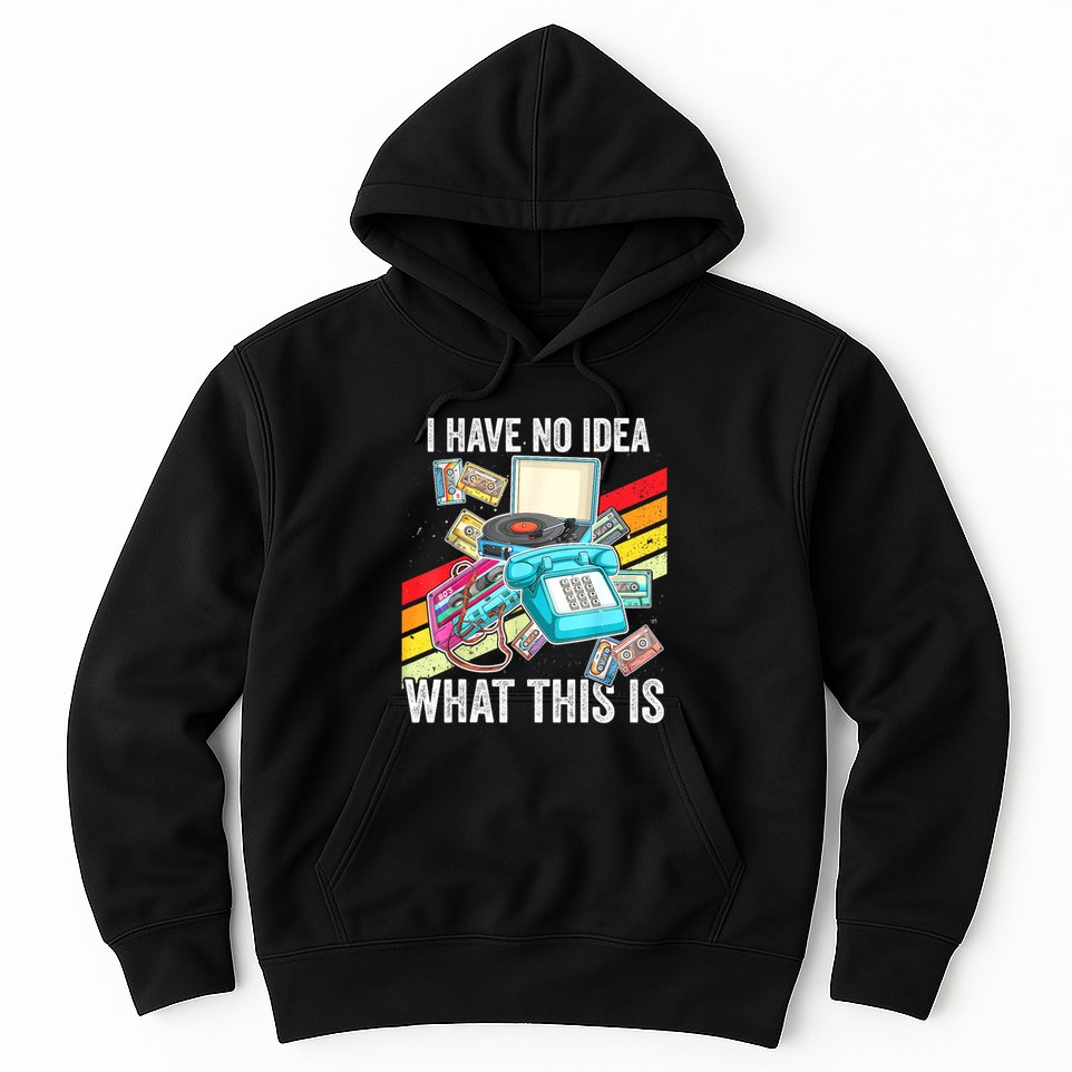 I Have No Idea What This Is 70s 80s 90s Theme Outfit Hoodie