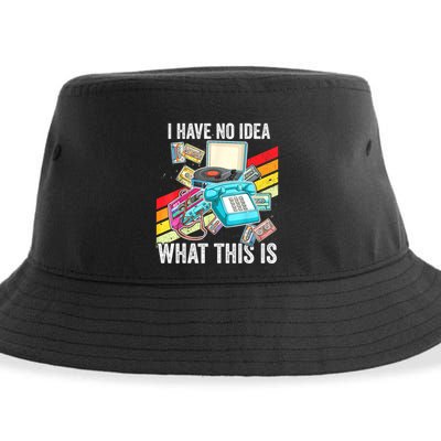 I Have No Idea What This Is 70s 80s 90s Theme Outfit Sustainable Bucket Hat