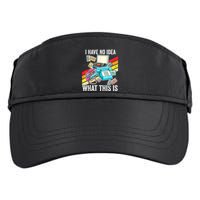 I Have No Idea What This Is 70s 80s 90s Theme Outfit Adult Drive Performance Visor