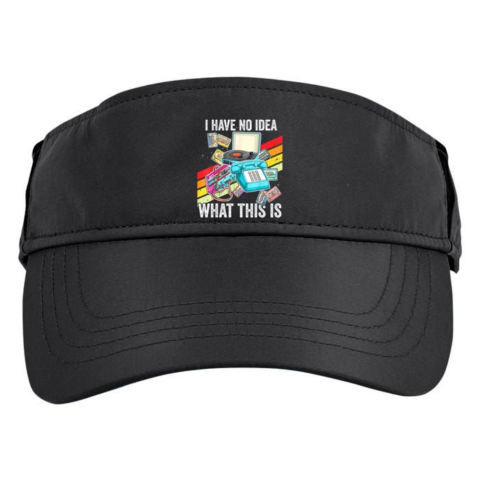 I Have No Idea What This Is 70s 80s 90s Theme Outfit Adult Drive Performance Visor