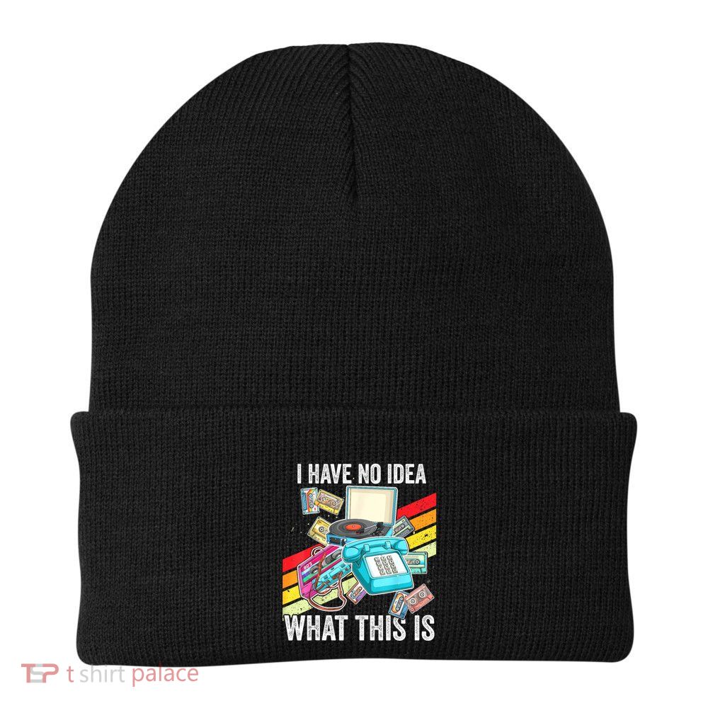 I Have No Idea What This Is 70s 80s 90s Theme Outfit Beanie