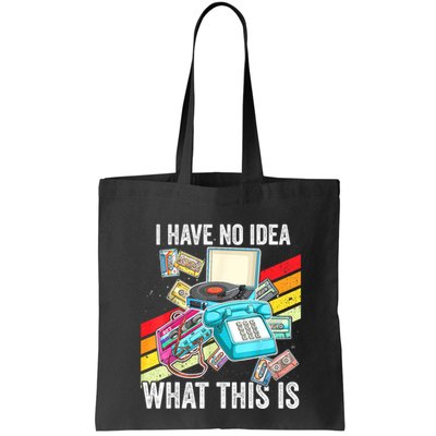 I Have No Idea What This Is 70s 80s 90s Theme Outfit Bag