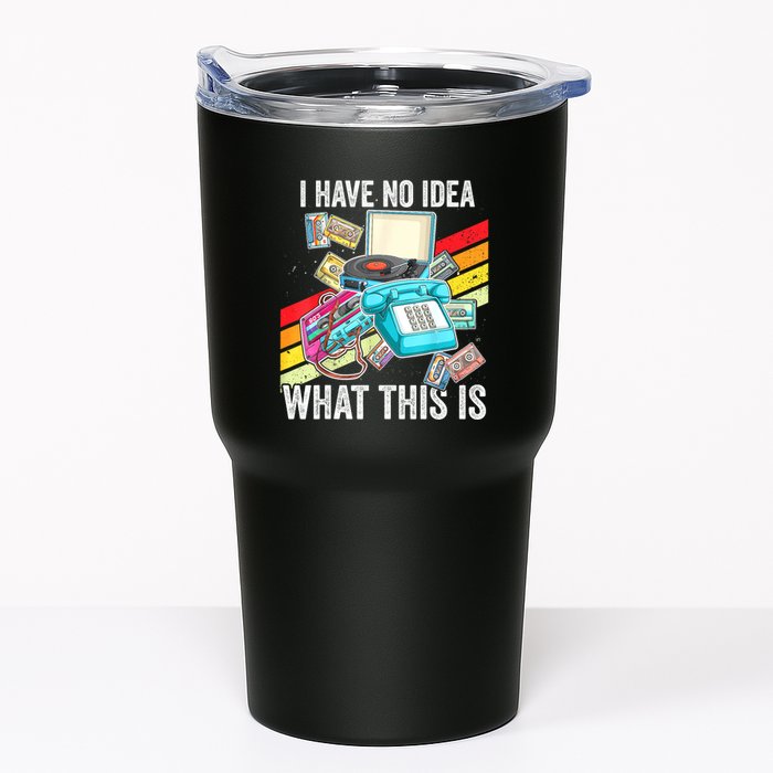 I Have No Idea What This Is 70s 80s 90s Theme Outfit Tumbler