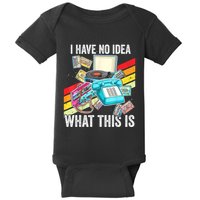 I Have No Idea What This Is 70s 80s 90s Theme Outfit Baby Bodysuit