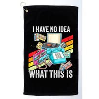 I Have No Idea What This Is 70s 80s 90s Theme Outfit Golf Towel