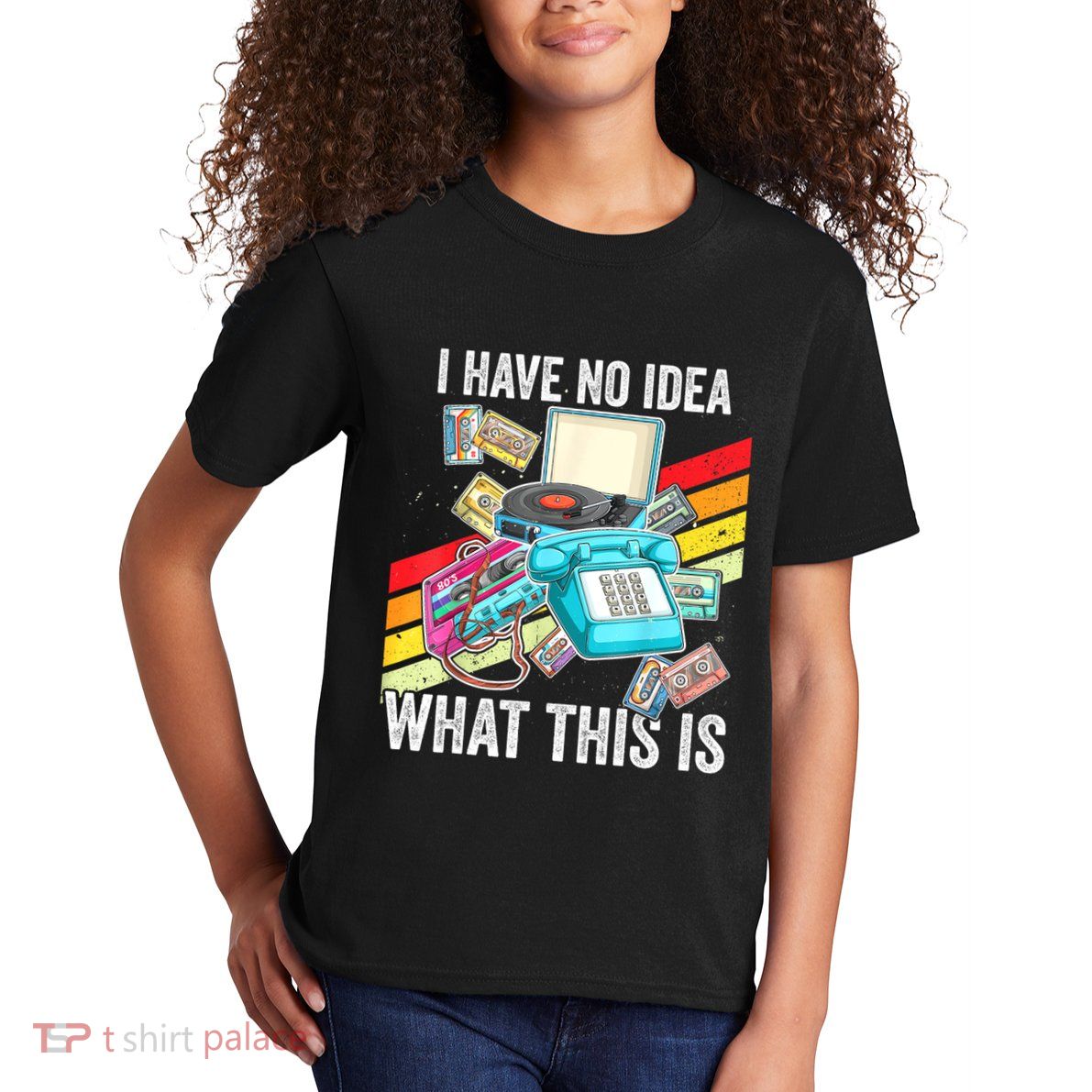 I Have No Idea What This Is 70s 80s 90s Theme Outfit Kids T-Shirt