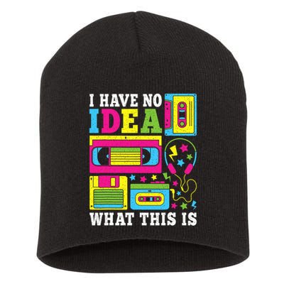 I Have No Idea What This Is 80s 90s Outfit Short Acrylic Beanie