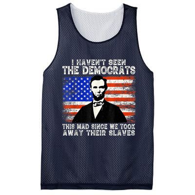 I Have Not Seen The Democrats This Mad Since We Took Away Their Slaves Mesh Reversible Basketball Jersey Tank