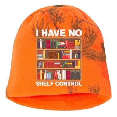 I Have No Shelf Control Funny Book Lover Bookshelf Reading Gift Kati - Camo Knit Beanie