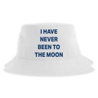 I Have Never Been To The Moon Funny Sustainable Bucket Hat