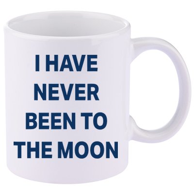 I Have Never Been To The Moon Funny 11oz C Handle Ceramic Mug