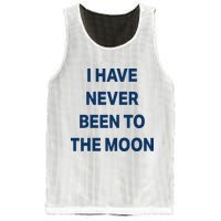 I Have Never Been To The Moon Funny Mesh Reversible Basketball Jersey Tank
