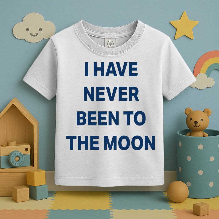 I Have Never Been To The Moon Funny Toddler T-Shirt