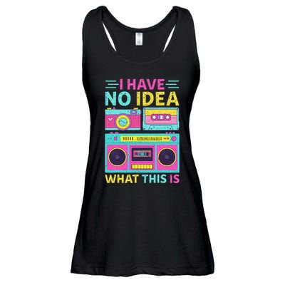 I Have No Idea What This Is Outfit 80s 90s Ladies Essential Flowy Tank