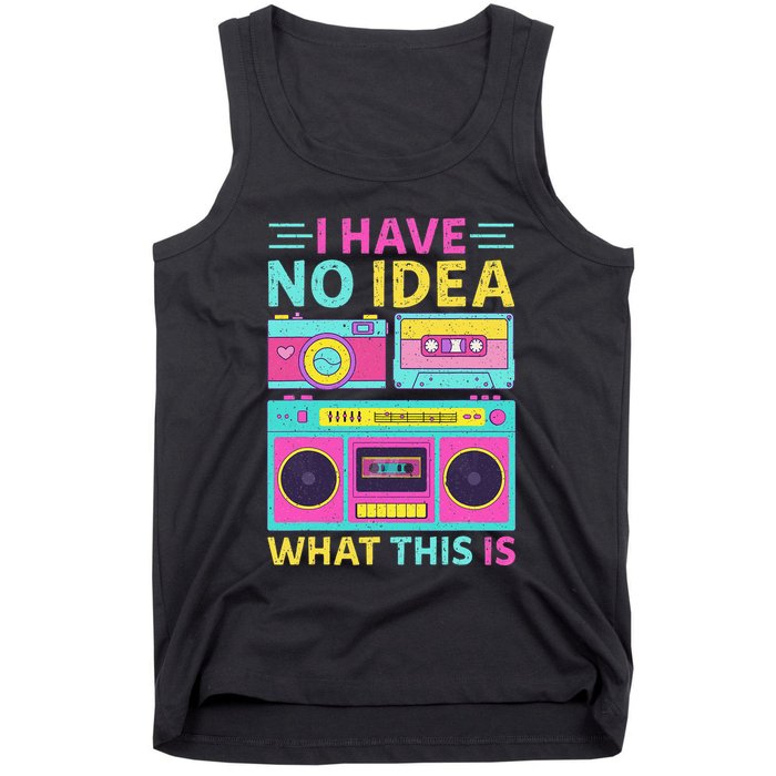 I Have No Idea What This Is Outfit 80s 90s Tank Top