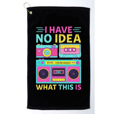 I Have No Idea What This Is Outfit 80s 90s Golf Towel