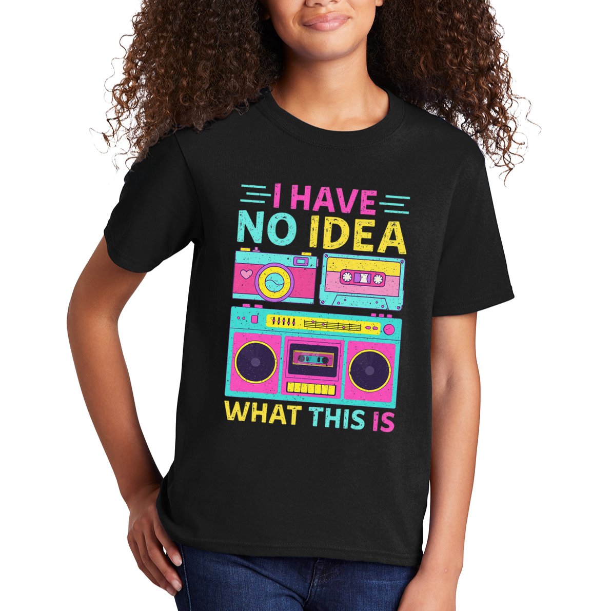 I Have No Idea What This Is Outfit 80s 90s Kids T-Shirt