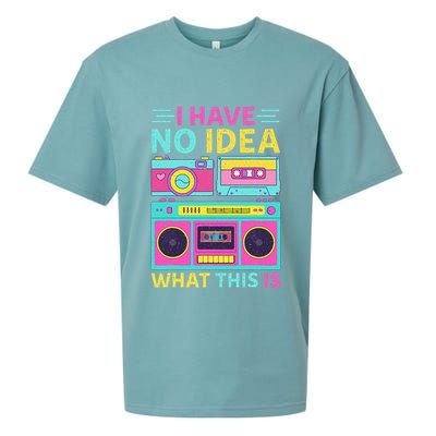 I Have No Idea What This Is Outfit 80s 90s Sueded Cloud Jersey T-Shirt