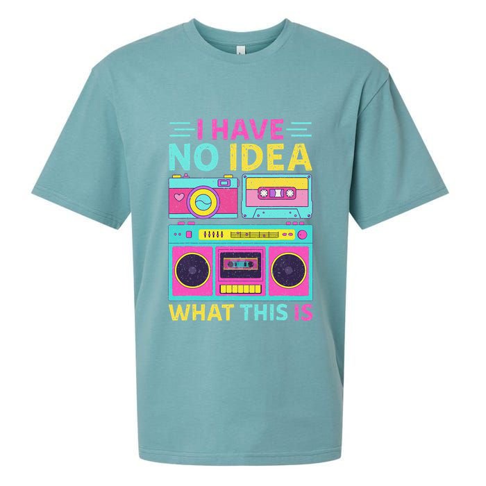 I Have No Idea What This Is Outfit 80s 90s Sueded Cloud Jersey T-Shirt