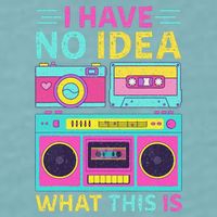 I Have No Idea What This Is Outfit 80s 90s Sueded Cloud Jersey T-Shirt