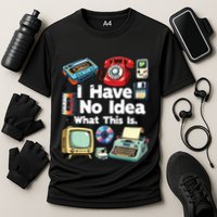 I Have No Idea What This Is 80s Bro 1980s Fashion 80 Party Cooling Performance Crew T-Shirt