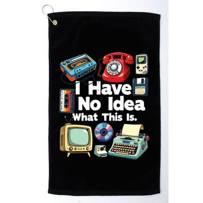 I Have No Idea What This Is 80s Bro 1980s Fashion 80 Party Golf Towel