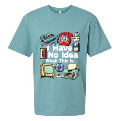 I Have No Idea What This Is 80s Bro 1980s Fashion 80 Party Sueded Cloud Jersey T-Shirt