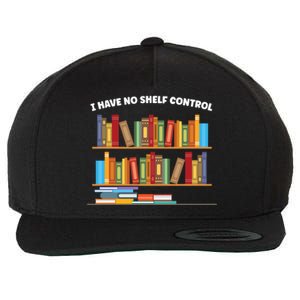 I Have No Shelf Control Librarian Funny Gift Wool Snapback Cap