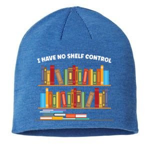 I Have No Shelf Control Librarian Funny Gift Sustainable Beanie