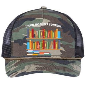 I Have No Shelf Control Librarian Funny Gift Retro Rope Trucker Hat Cap