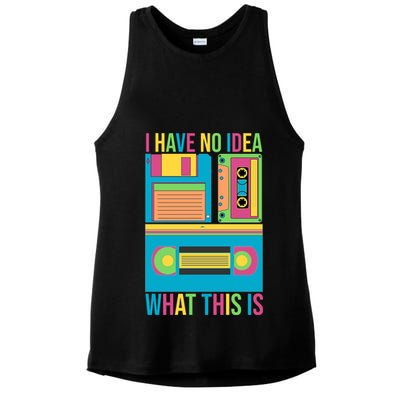 I Have No Idea What This Is Cassette Classic Music Ladies PosiCharge Tri-Blend Wicking Tank