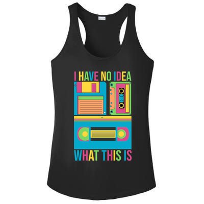 I Have No Idea What This Is Cassette Classic Music Ladies PosiCharge Competitor Racerback Tank