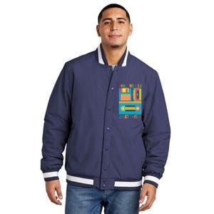 I Have No Idea What This Is Cassette Classic Music Insulated Varsity Jacket