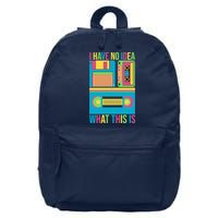 I Have No Idea What This Is Cassette Classic Music 16 in Basic Backpack