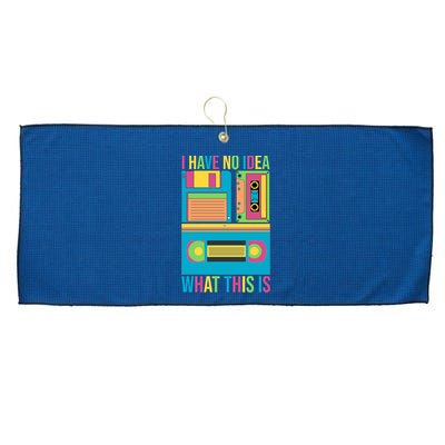 I Have No Idea What This Is Cassette Classic Music Large Microfiber Waffle Golf Towel